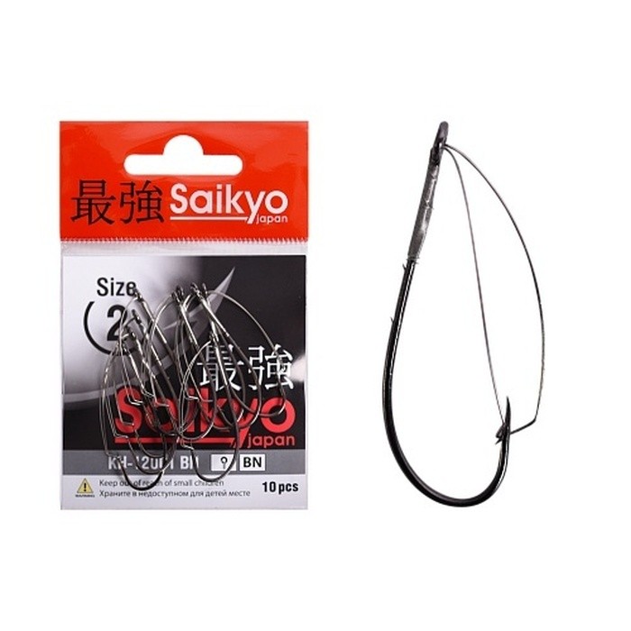 Крючок Одинарный Saikyo KH-12001 №2 10 шт BN   KH-12001BN2-10 — характеристики,  особенности конструкции