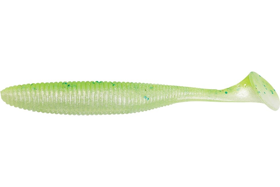 Силиконовая приманка Jackall Rhythm Wave 4.8 122 мм 5 шт Chartreuse Back Shad — характеристики,
	                                    особенности конструкции