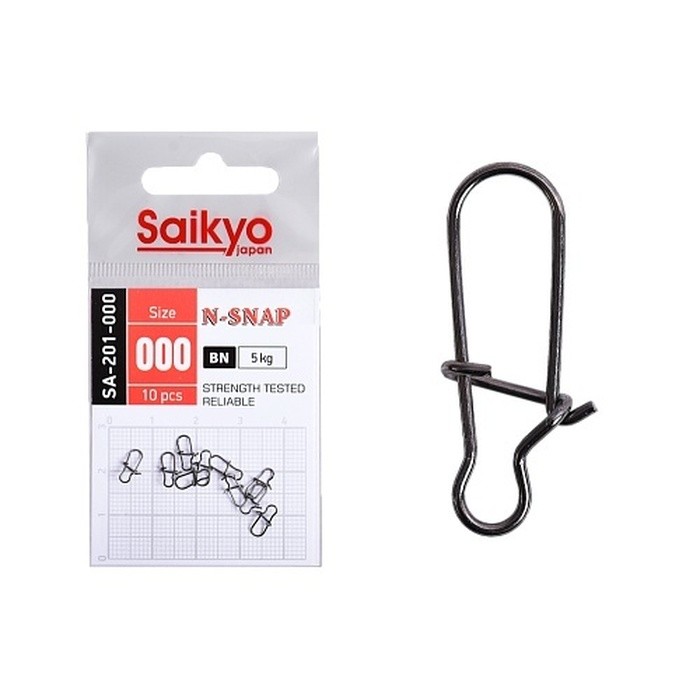Застежка Saikyo SA-201 №000 10 шт BN   SA-201-000 — характеристики,  особенности конструкции