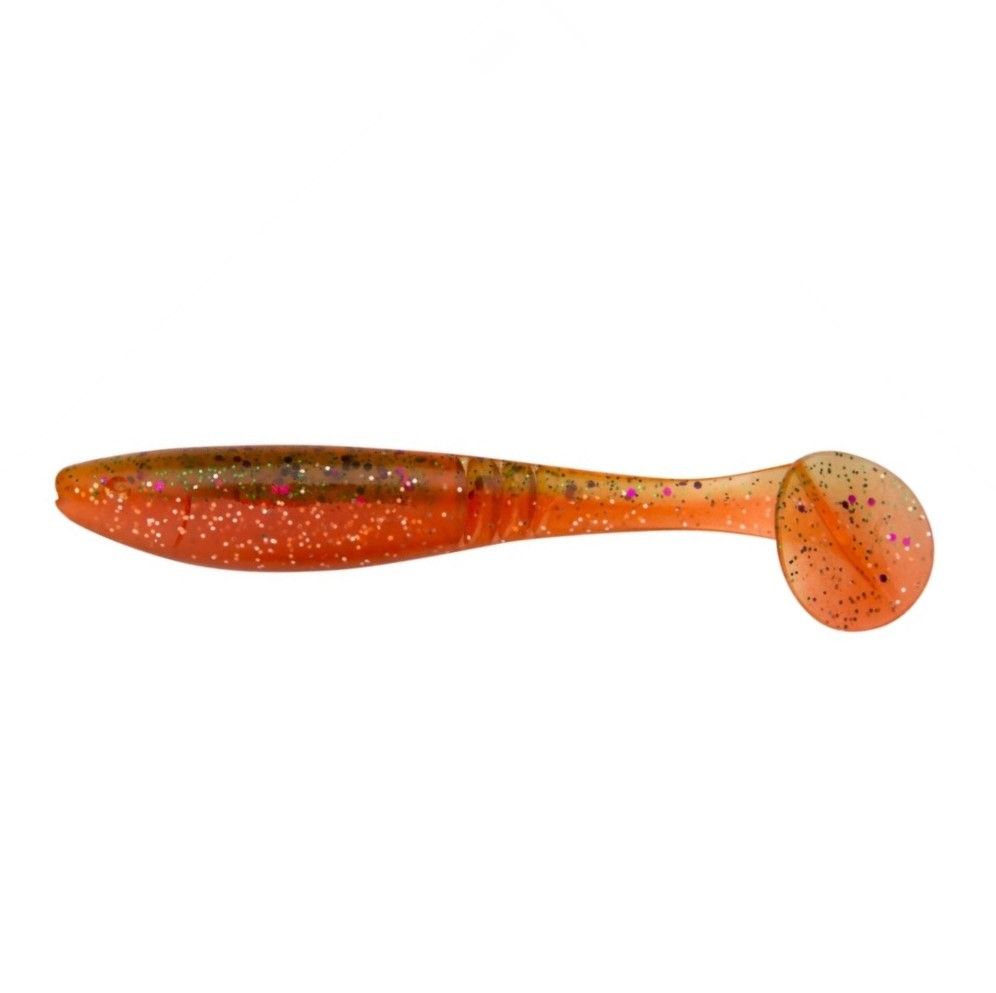 Силиконовая приманка Jig It Flutter 3.8 95 мм 6 шт 010 Baby carrot   JIF95010S — характеристики,
	                                    особенности конструкции