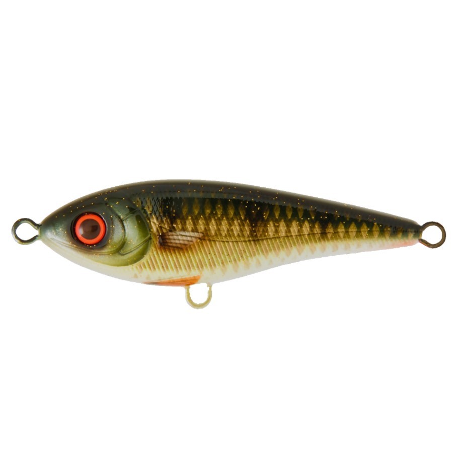 Воблер Strike Pro Buster Jerk Shallow Runner C382F Golden Perch 64,5 гр Wolf Color  EG-048S#C382F — характеристики,  особенности конструкции