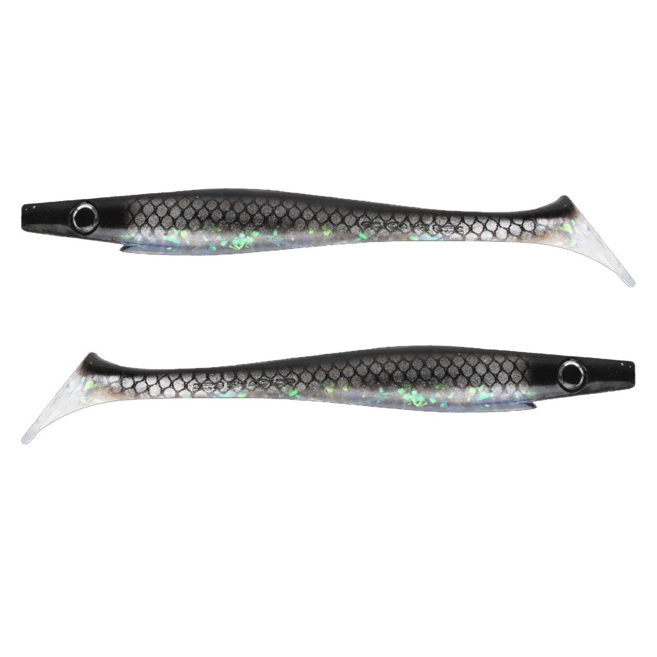 Силиконовая приманка Strike Pro Pig Shad Tournament 180 мм 2 шт Midnight Shiner   SP-172M#150 — характеристики,  особенности конструкции