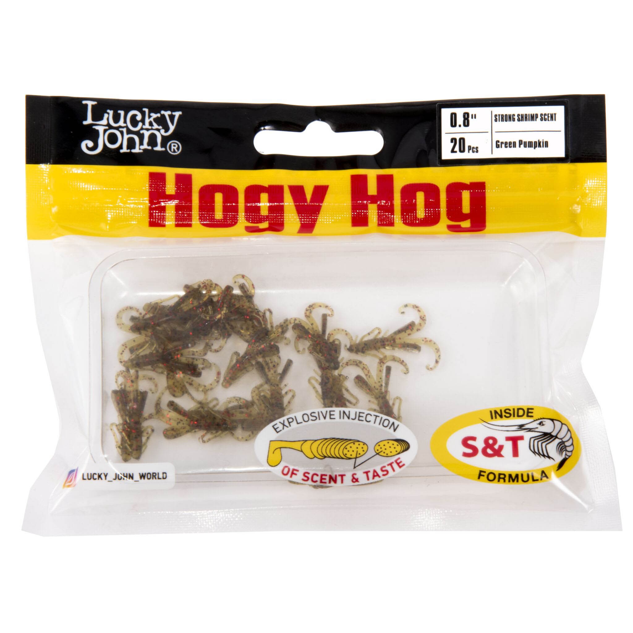 Силиконовая приманка Lucky John Hogy Hog 0,8in 20 мм 20 шт PA03 Pro Series  140199-PA03 — крупный план
	                                    1