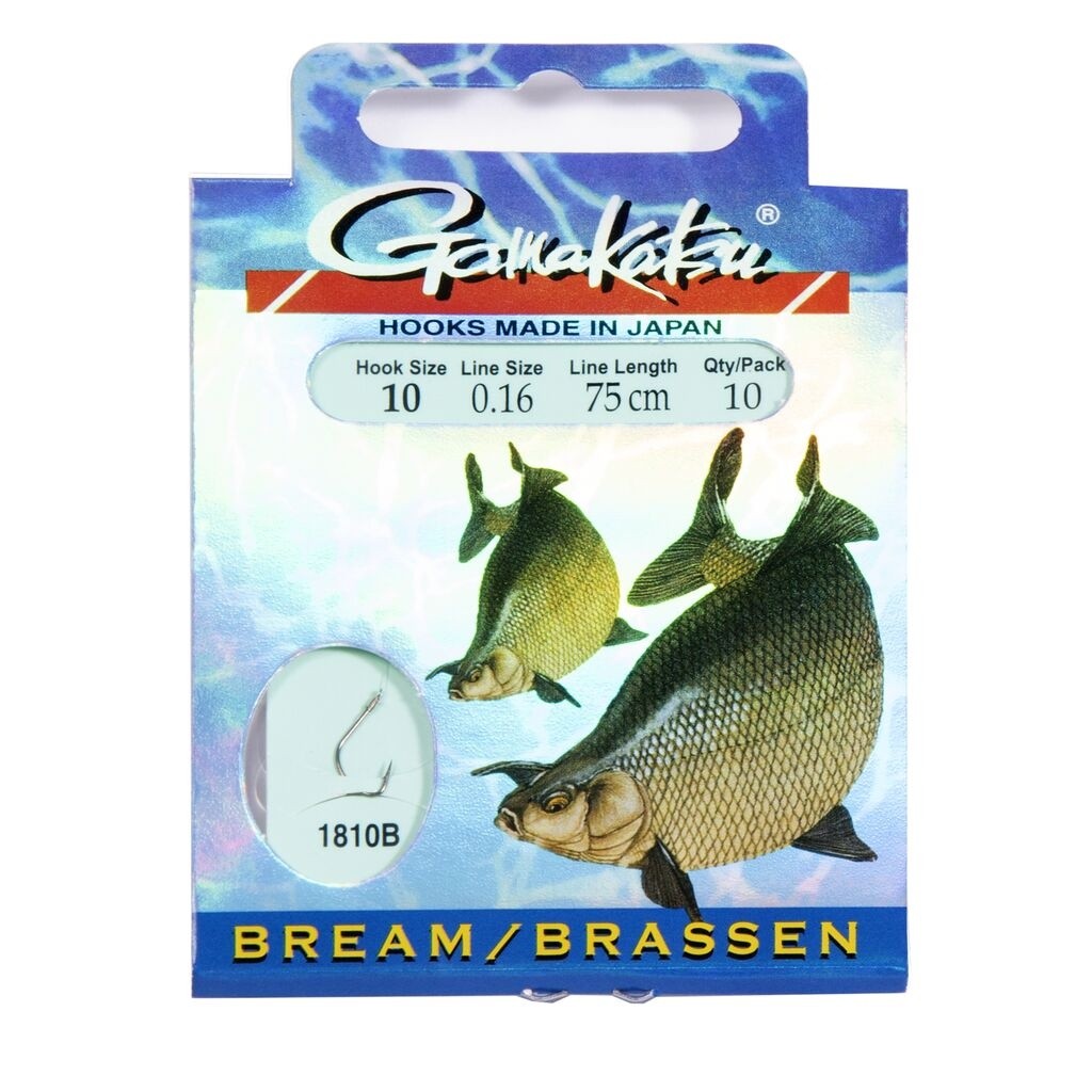 Поводок Gamakatsu Booklet BR. Feeder 1810B 75 см  0,16 мм  10 шт №10  140114-010-016 — характеристики,  особенности конструкции