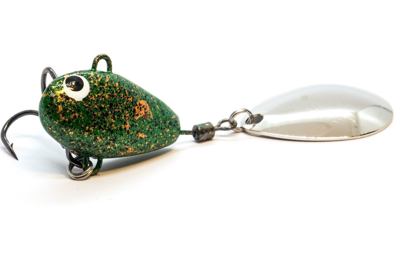 Тейл-спиннер UF Studio Hurricane 28 28 гр 70 мм Pearl Green   H28Pgn — характеристики,  особенности конструкции