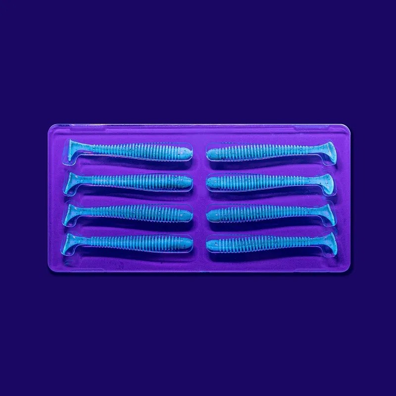 Силиконовая приманка CF Company Vibro Worm 2.5 63 мм 8 шт 3d   81-65-3d-6 — крупный план
	                                    2