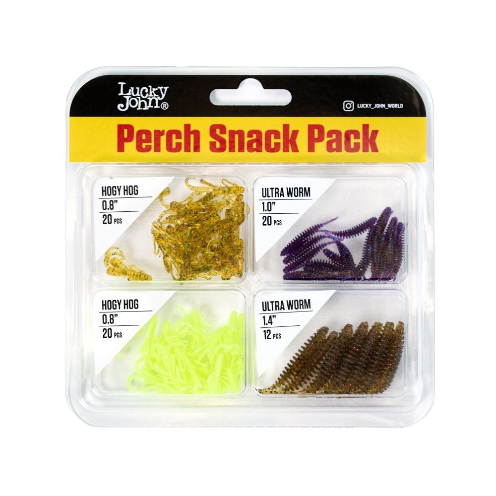 Силиконовая приманка Lucky John Perch Snack Pack 35 мм 72 шт 03 Set Pro Series  LJMG-003SET — характеристики,  особенности конструкции