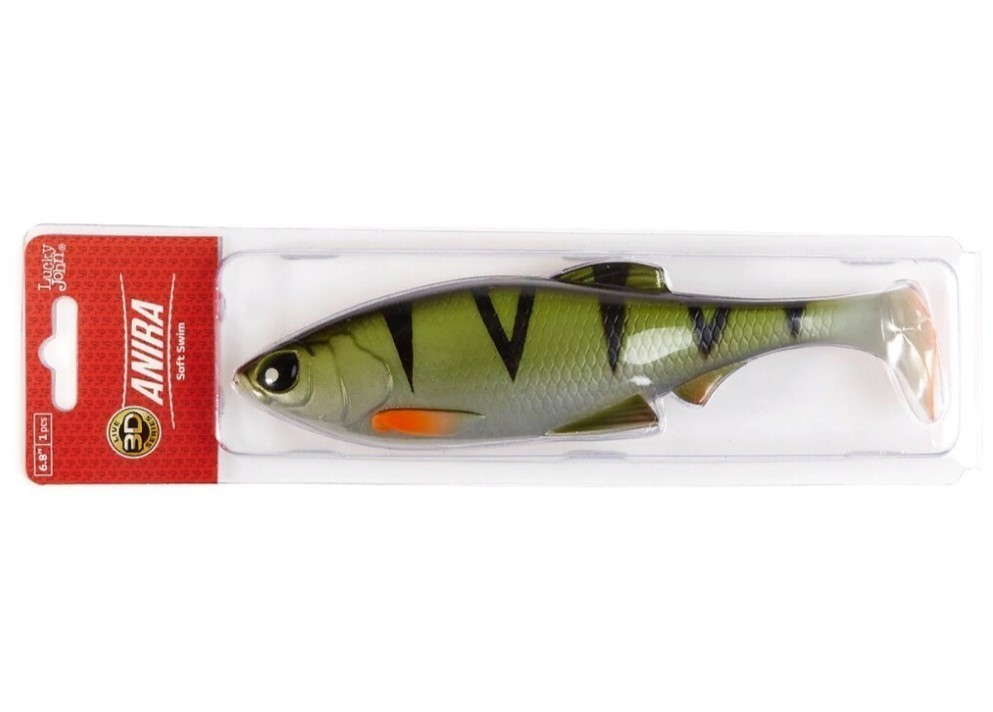 Силиконовая приманка Lucky John Anira Soft Swim 6.8in 170 мм 1 шт A03 3D Series  140416-A03 — крупный план
	                                    2