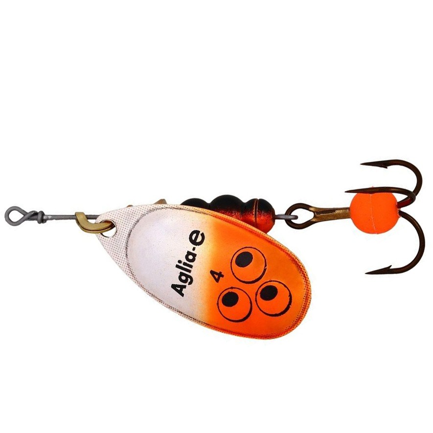 Вращающаяся Блесна Mepps Aglia-E №4 9 гр AG Orange Bright   ae-4-a-or — характеристики,
	                                    особенности конструкции