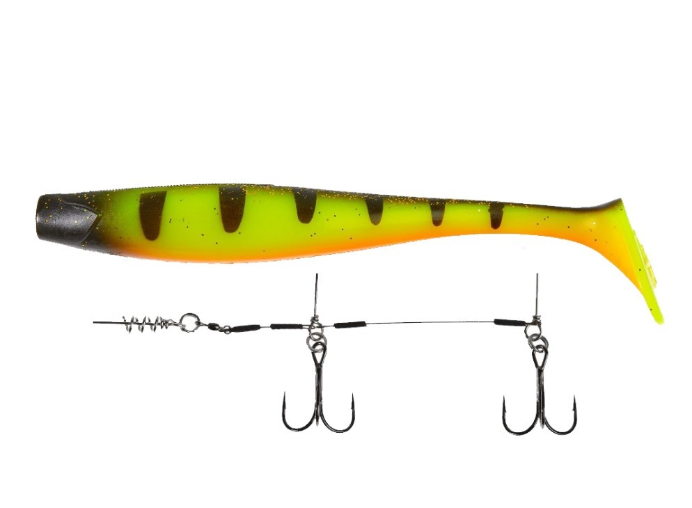 Силиконовая приманка Lucky John Kubira Swim Shad 9.0in 230 мм 1 шт PG14 3D BBS Series + Stinger L  140433SET-PG14 — характеристики,
	                                    особенности конструкции