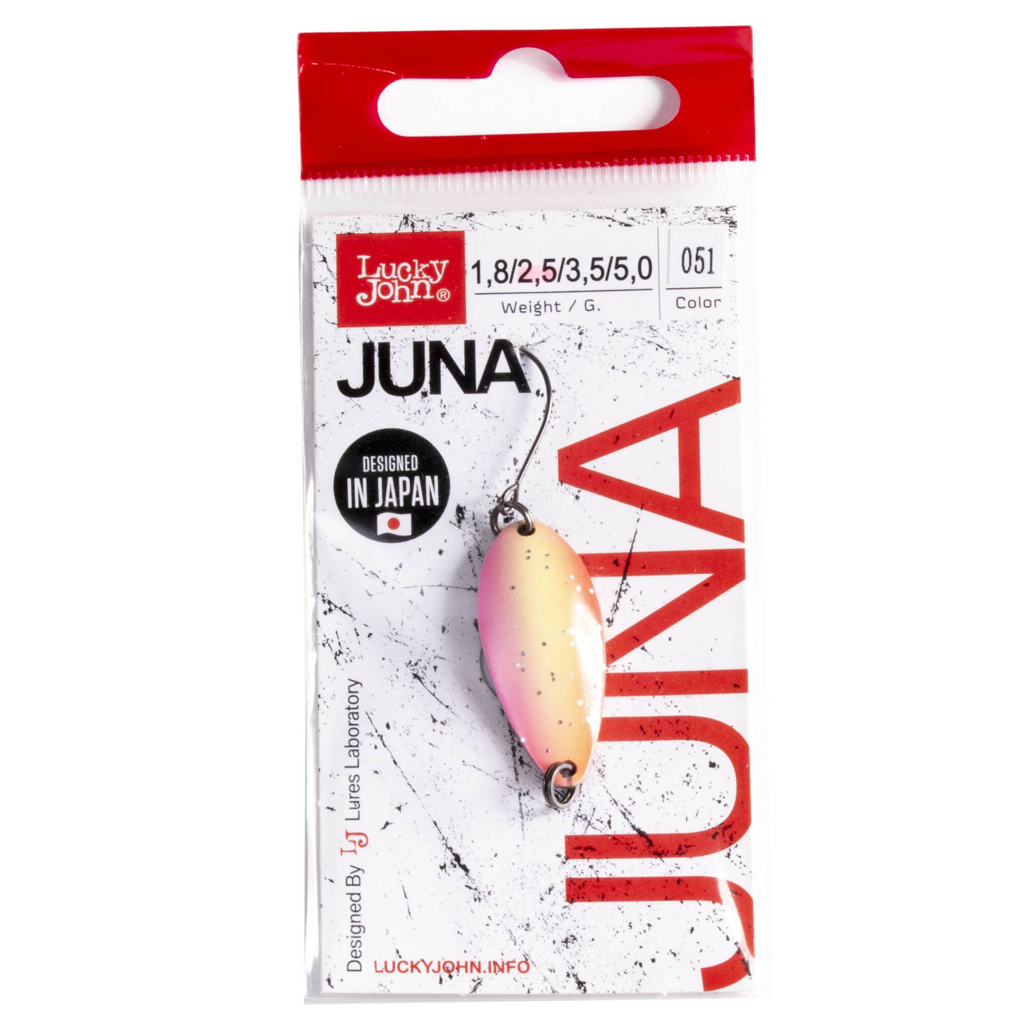 Колеблющаяся Блесна Lucky John Juna 2,5 гр 30 мм 051   LJJU25-051 — крупный план
	                                    3