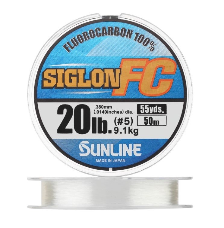 Флюорокарбон Sunline Siglon FC 2020 50 м 0,38 мм Clear PE #5.0 — характеристики,
	                                    особенности конструкции