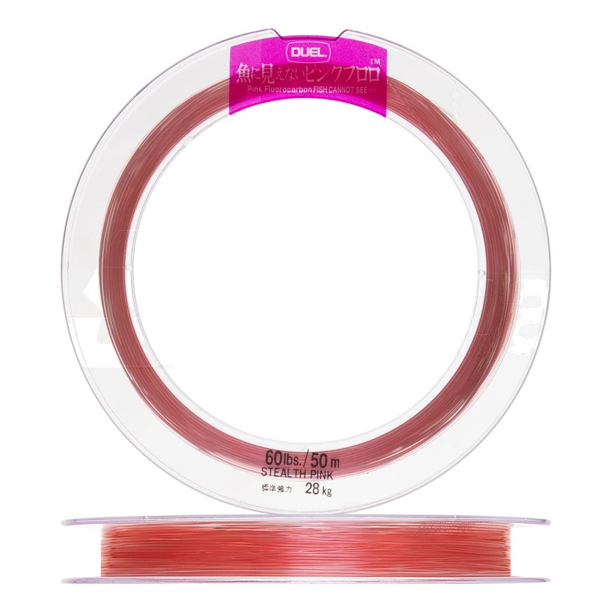 Флюорокарбон Duel Pink Fluorocarbon Fish Cannot See  50 м 0,7 мм    H4383-SP — характеристики,  особенности конструкции