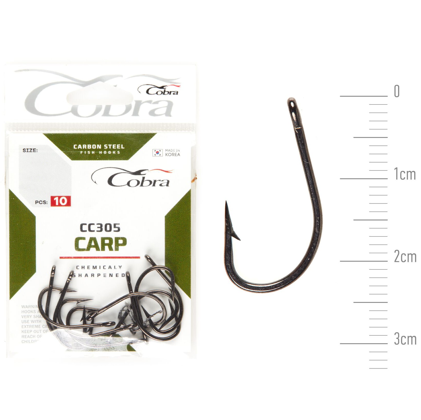 Крючок Одинарный Cobra Carp Kayo Heavy CC305 №4 10 шт    CC305-004 — характеристики,
	                                    особенности конструкции