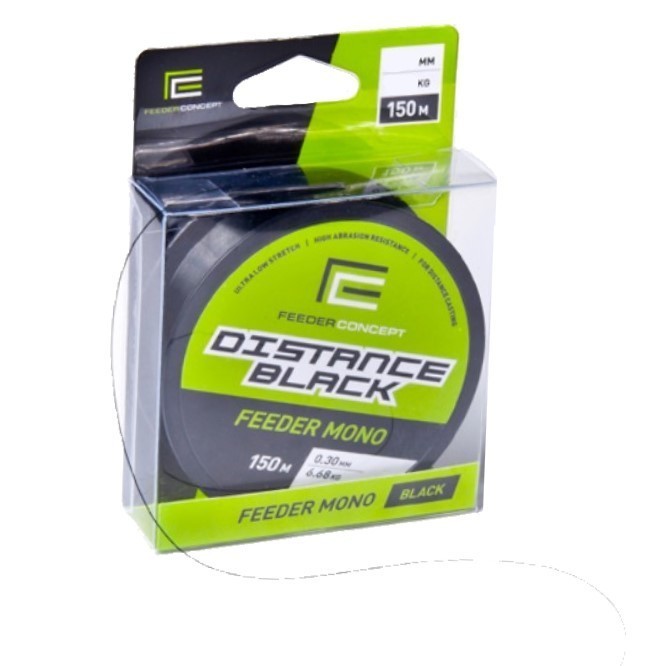 Леска монофильная Feeder Concept Distance Black 150 м 0,27 мм Черный   FC4001-027 — крупный план
	                                    3