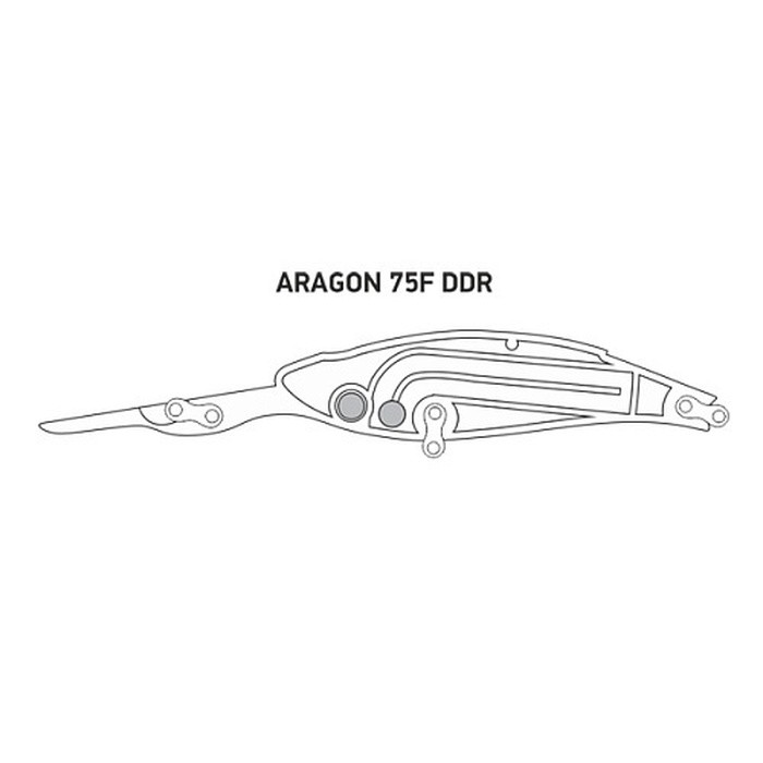 Воблер LureMax Aragon 75F-DDR 030 11 гр   LWA75FDDR-030 — крупный план
	                                    1