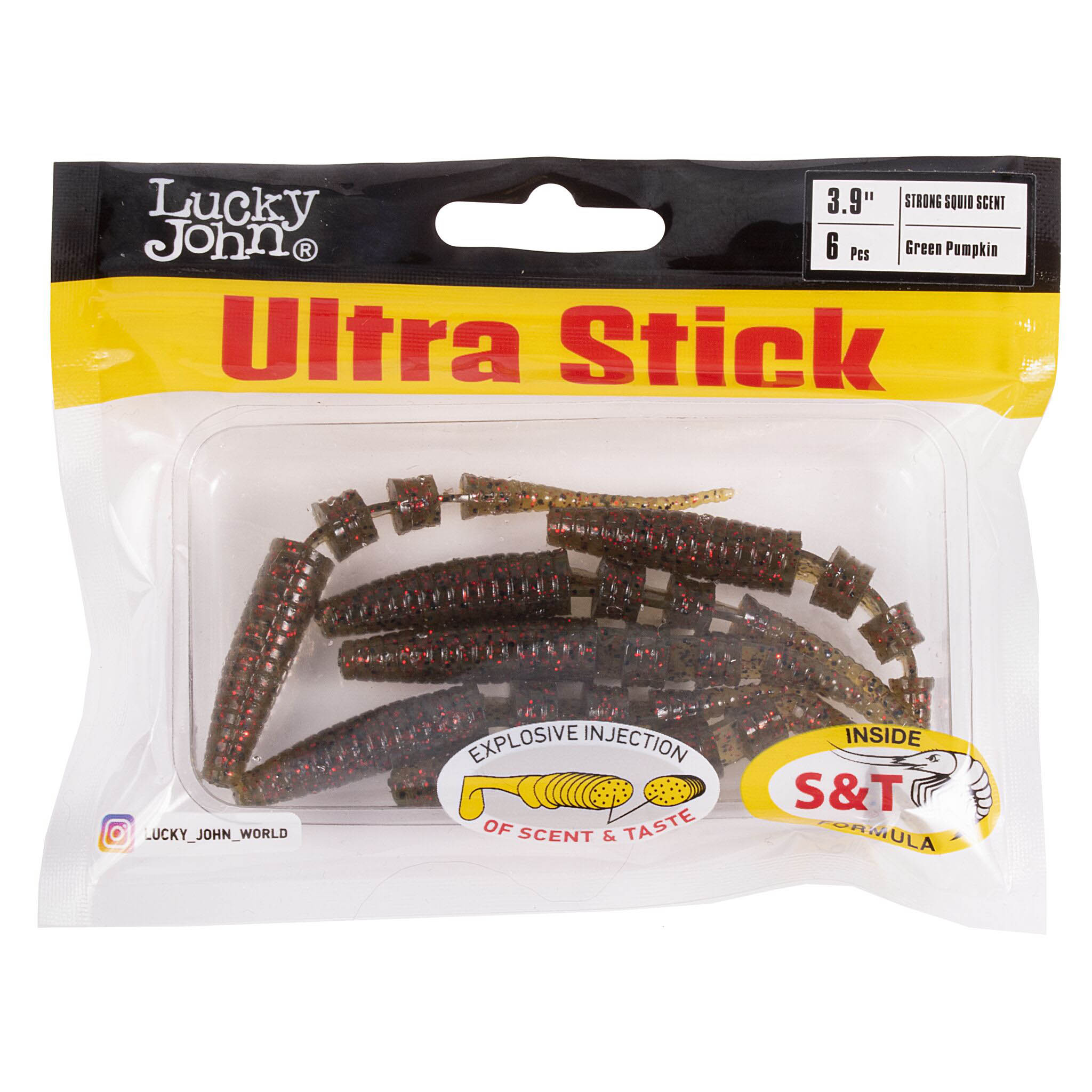 Силиконовая приманка Lucky John Ultra Stick 3,9in 100 мм 6 шт PA03 Pro Series  140207-PA03 — крупный план
	                                    2
