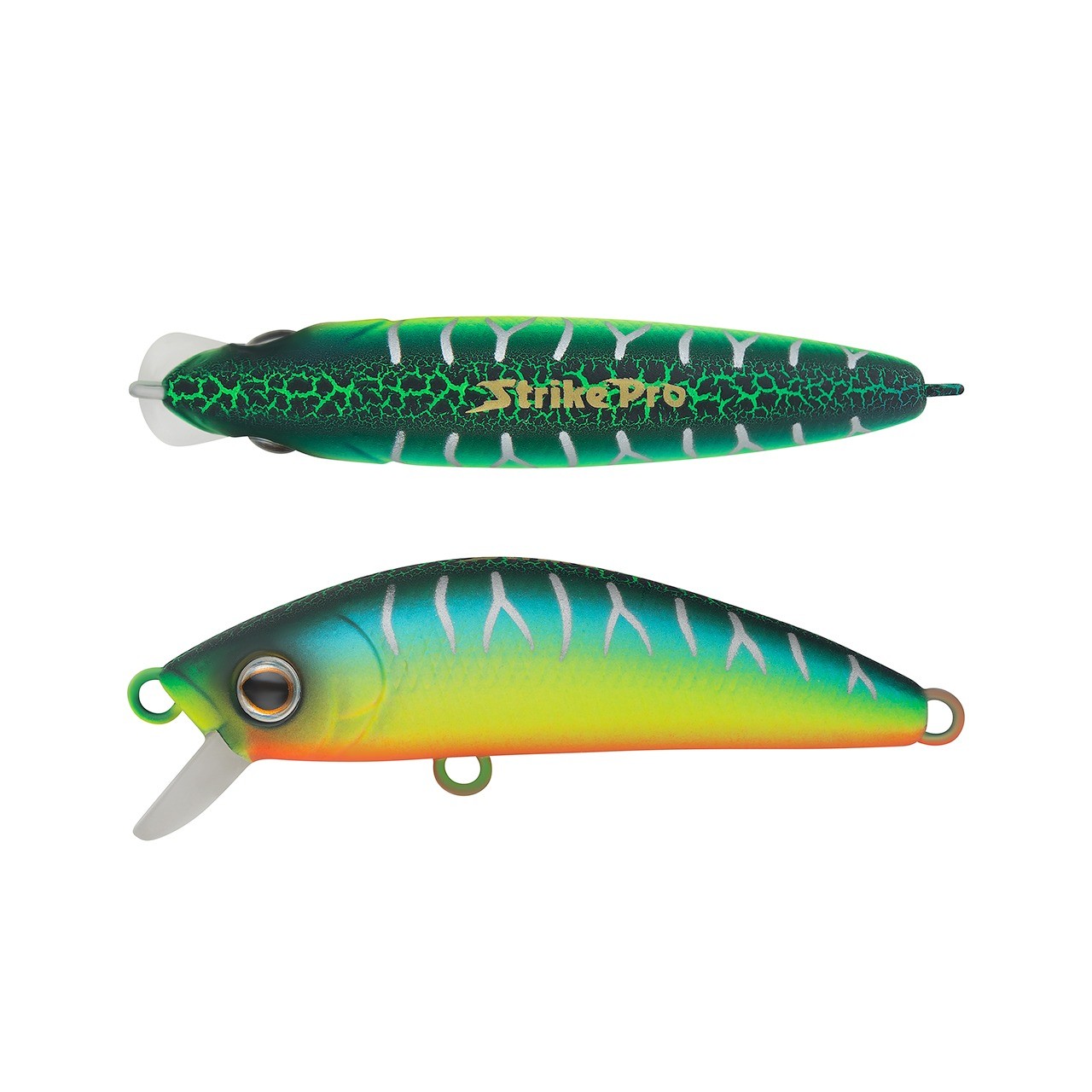 Воблер Strike Pro Mustang Minnow 60 A223S-RP Pearl Mat Tiger 5,8 гр   MG-002A#A223S-RP — характеристики,  особенности конструкции