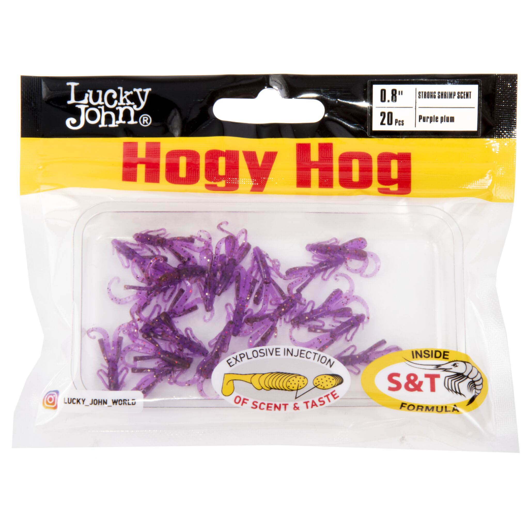 Силиконовая приманка Lucky John Hogy Hog 0,8in 20 мм 20 шт S13 Pro Series  140199-S13 — крупный план
	                                    1