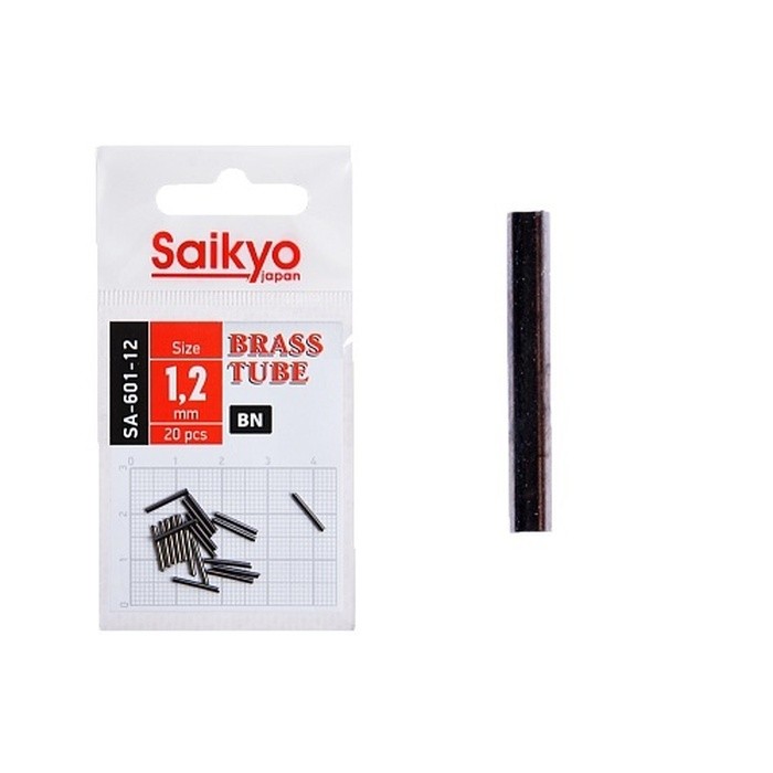 Обжимная трубка Saikyo Brass Tube №12 20 шт  BN   SA-601-12 — характеристики,  особенности конструкции