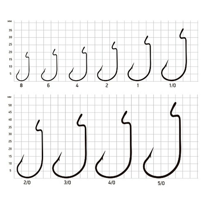 Крючок Офсетный Saikyo BS-2312 №2/0 10 шт BN   BS-2312BN2/0-10 — крупный план
	                                    1