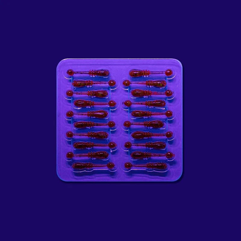 Силиконовая приманка CF Company Whitebait 0.8 20 мм 20 шт 26   16-20-26-6 — крупный план
	                                    2