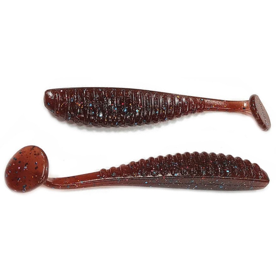 Силиконовая приманка Reins S Cape Shad 4.8 129 мм 4 шт L08-Berry Mix   SCS4.8-L08 — характеристики,  особенности конструкции