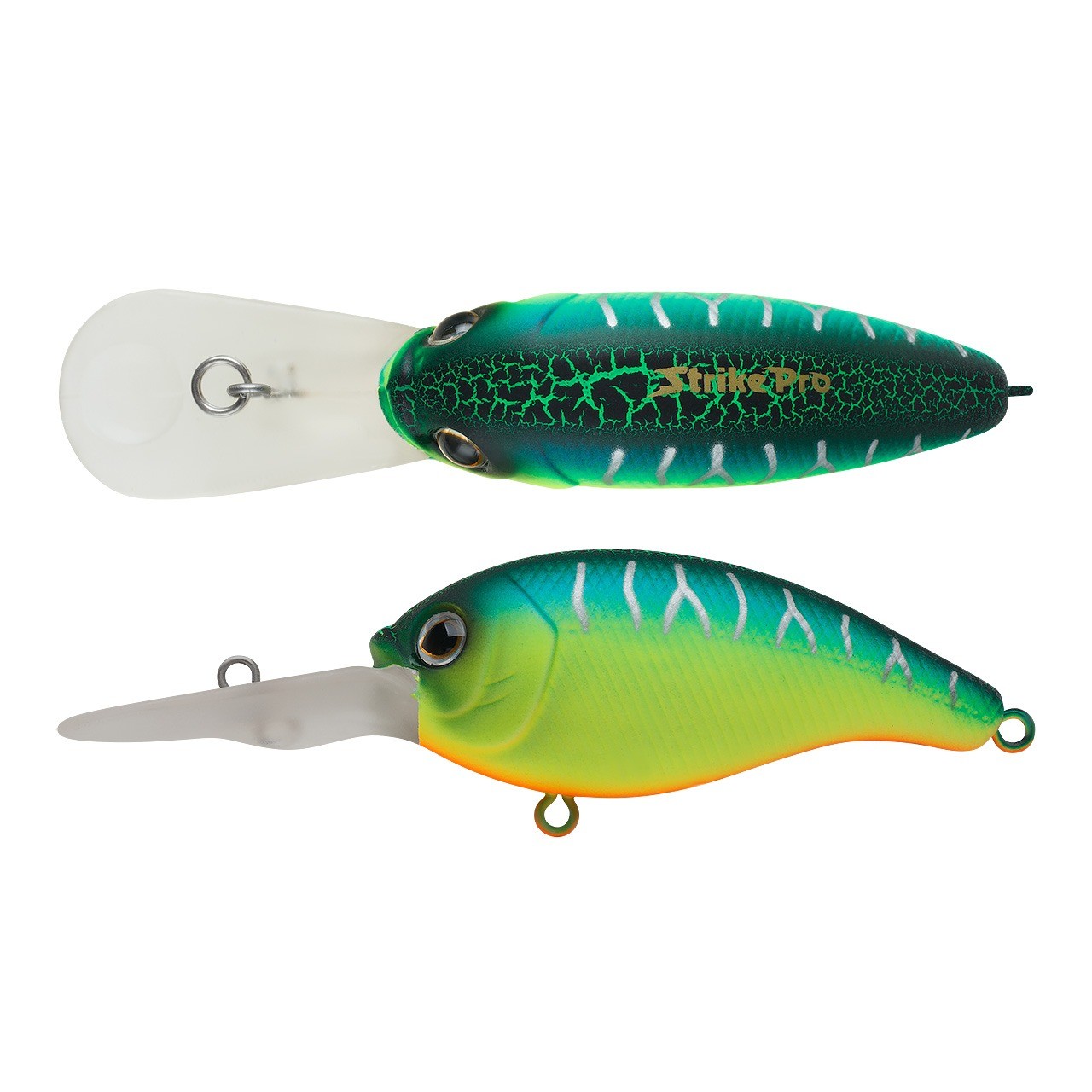 Воблер Strike Pro Crankee Deep Diver 55 A223S-RP Pearl Mat Tiger 11 гр   JL-036F#A223S-RP — характеристики,  особенности конструкции