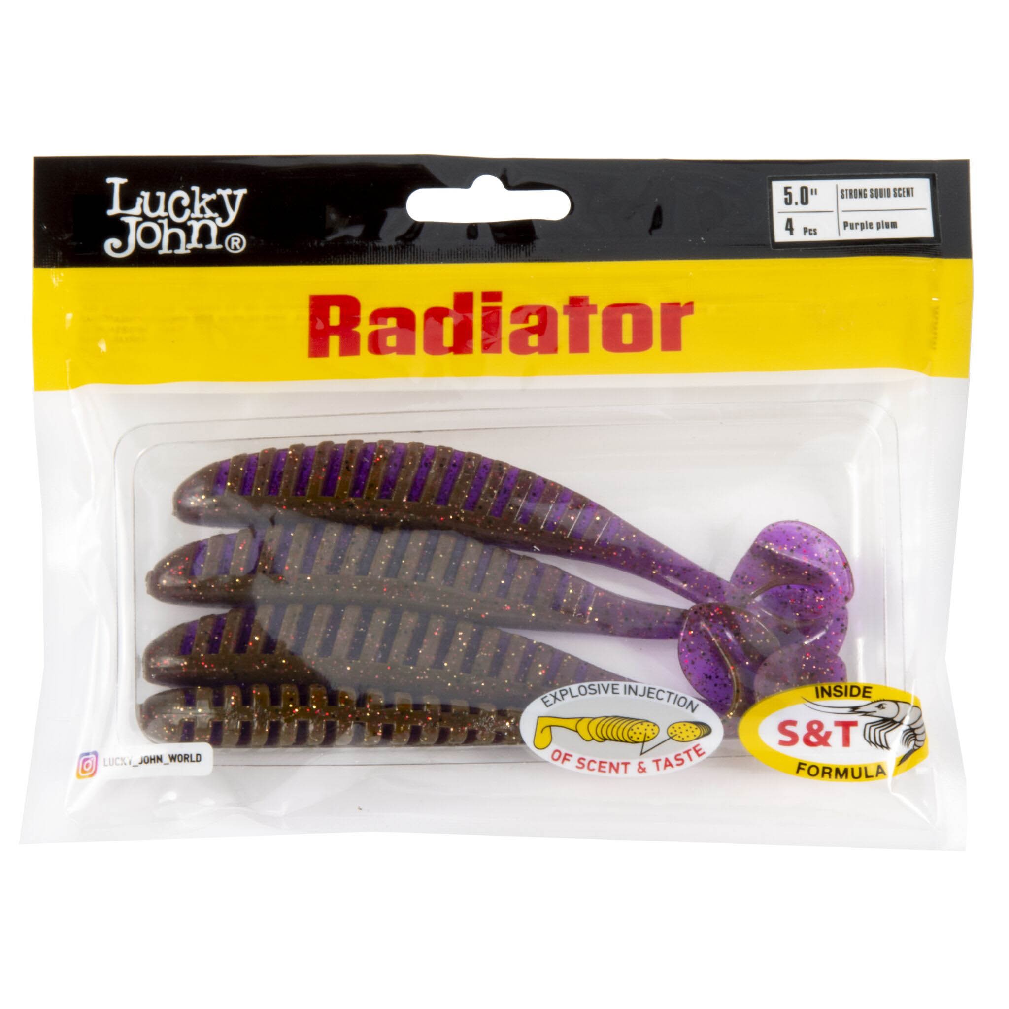 Силиконовая приманка Lucky John Radiator 5.0in 125 мм 4 шт S13 Pro Series  140211-S13 — крупный план
	                                    2