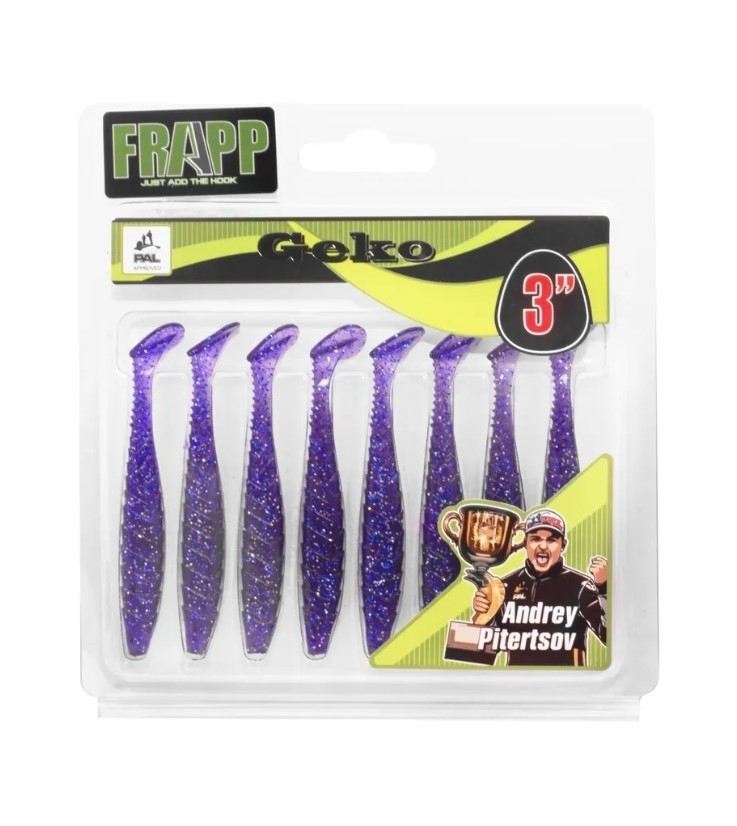 Силиконовая приманка Frapp Geko 3 76 мм 8 шт 23 — крупный план
	                                    1