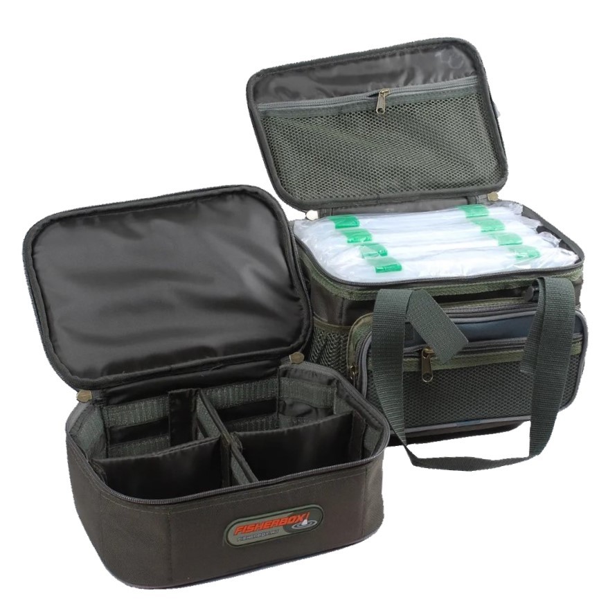Сумка Fisherbox C108  30х23х29 см  с кофром для катушек + 5 коробок — крупный план
	                                    1