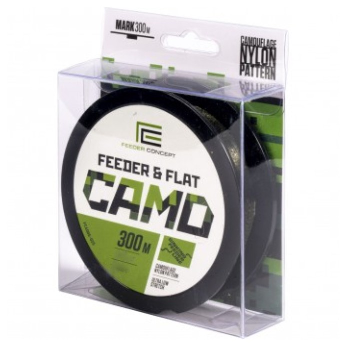 Леска монофильная Feeder Concept Feeder&Flat Camo 300 м 0,27 мм Camo   FC4005-027 — характеристики,
	                                    особенности конструкции
