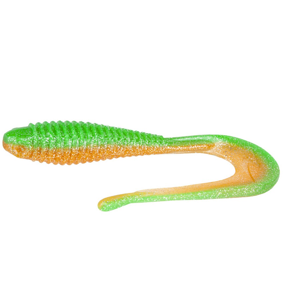Силиконовая приманка Norstream Tricky Tail 9 229 мм 1 шт 02 Green-Orange — характеристики,
	                                    особенности конструкции