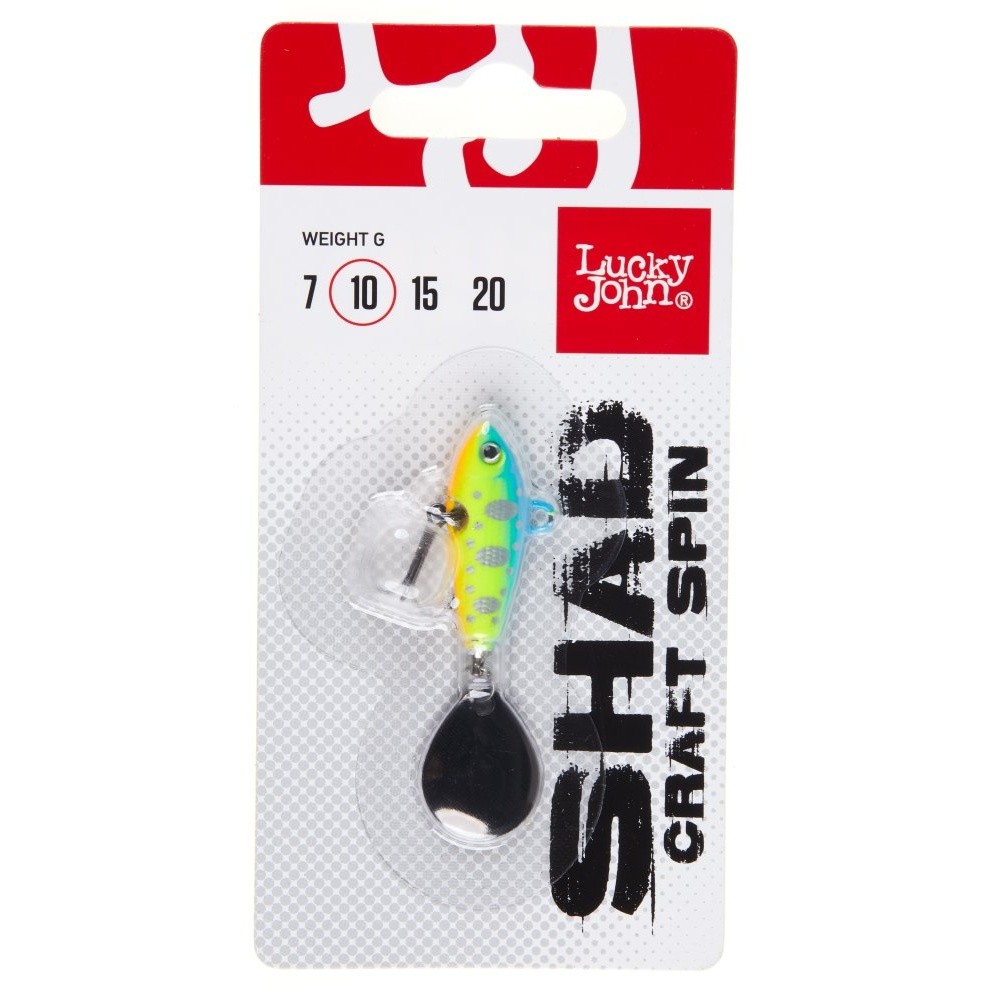 Тейл-спиннер Lucky John Shad Craft Spin 10 10 гр  015   LJSCS010-015 — крупный план
	                                    1