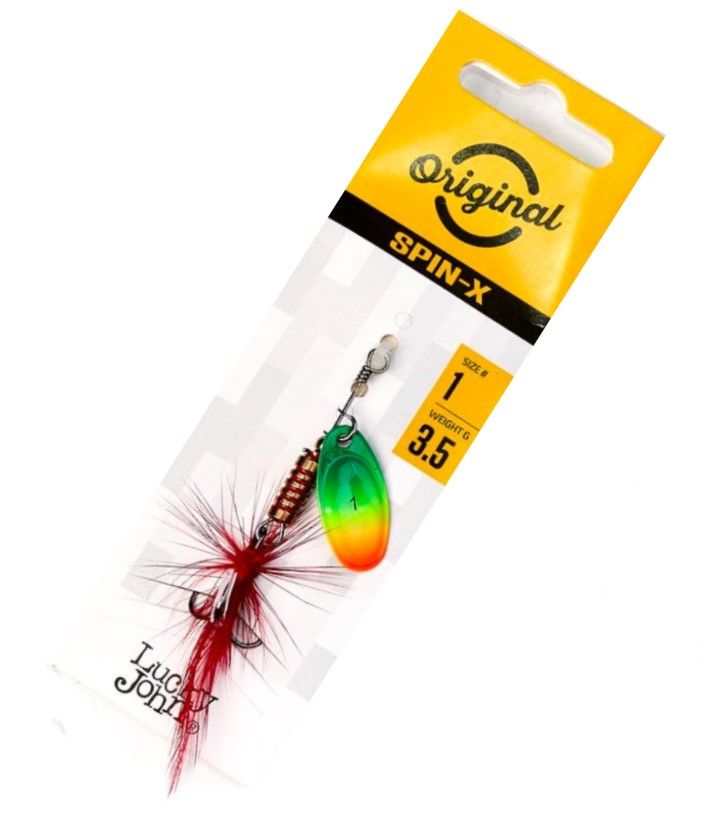 Вращающаяся Блесна Lucky John Spin-X Round №1 3,5 гр FT   LJSR01-FT — крупный план
	                                    1