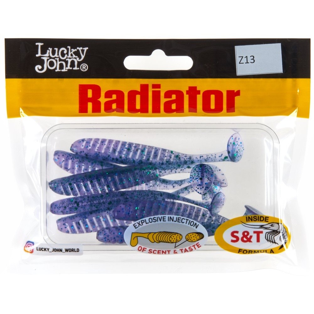 Силиконовая приманка Lucky John Radiator 3.0in 75 мм 7 шт Z13 Pro Series  140209-Z13 — крупный план
	                                    2