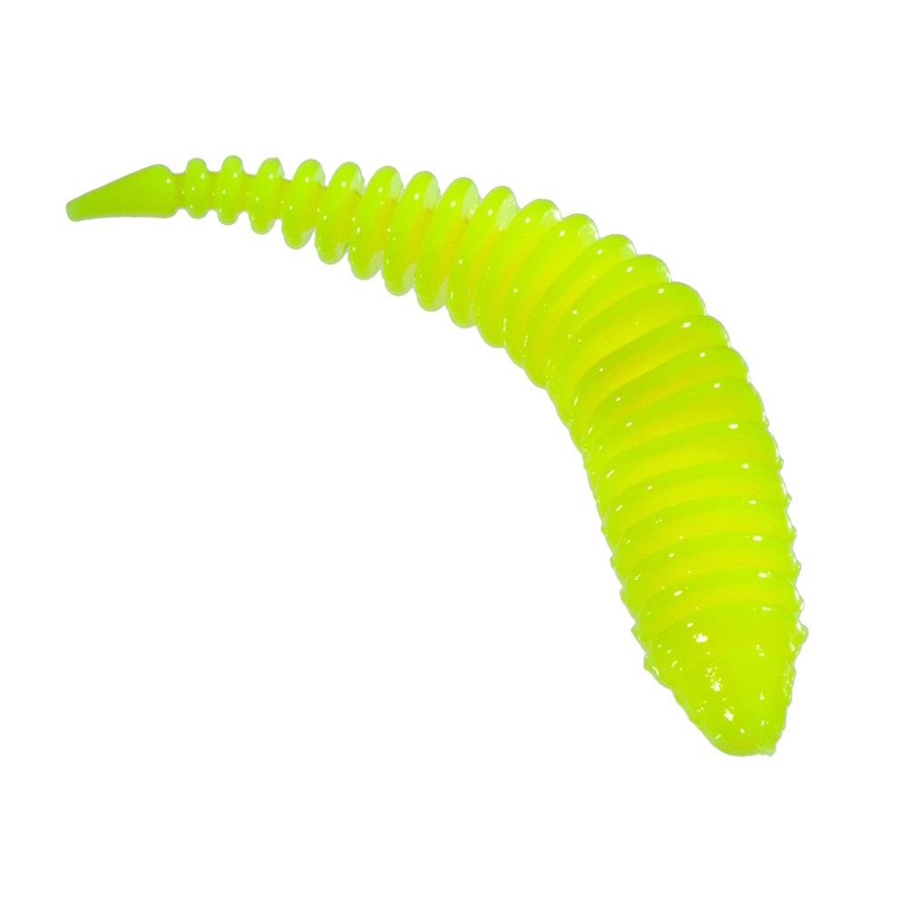 Силиконовая приманка ZUB Maggot Slim 40 мм 12 шт 301 желтый   LVQ032 — крупный план
	                                    1