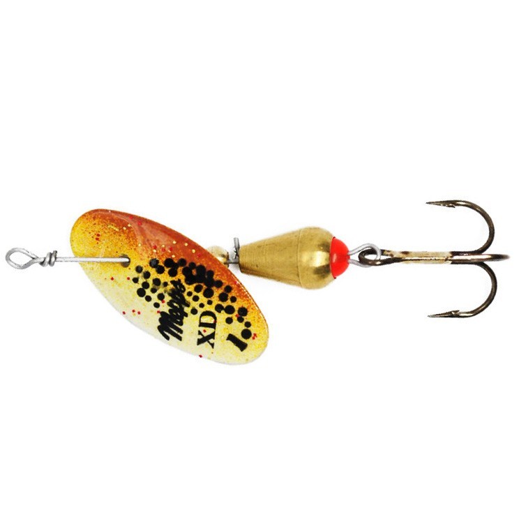 Вращающаяся Блесна Mepps XD Tri Fluo №1 3 гр Brown   xdt-1-br — характеристики,
	                                    особенности конструкции