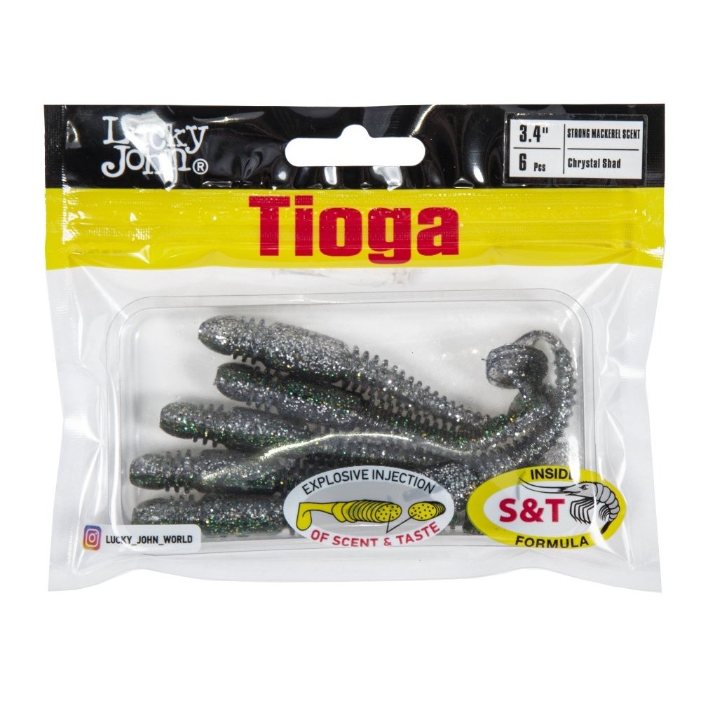 Силиконовая приманка Lucky John Tioga 3.4in 86 мм 6 шт Z11 Pro Series  140127-Z11 — крупный план
	                                    2