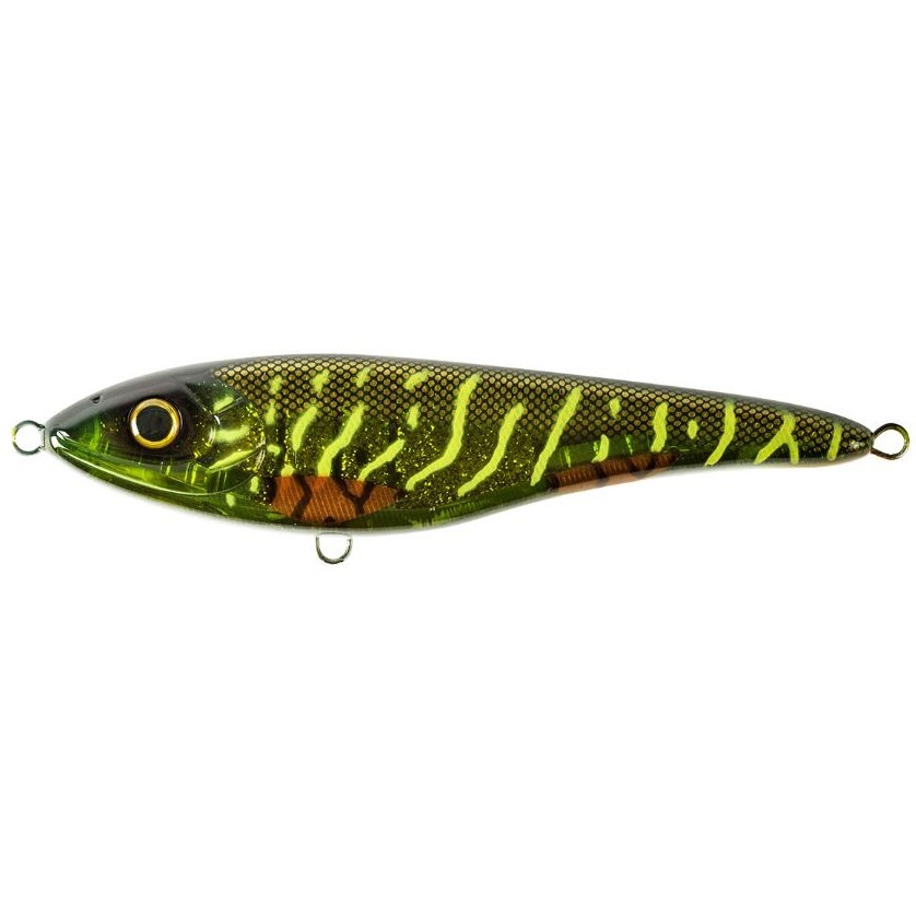 Воблер Strike Pro Big Bandit Sinking C755G-UV Green Motoroil Pike UV 98 гр   EG-078#C755G-UV — характеристики,
	                                    особенности конструкции