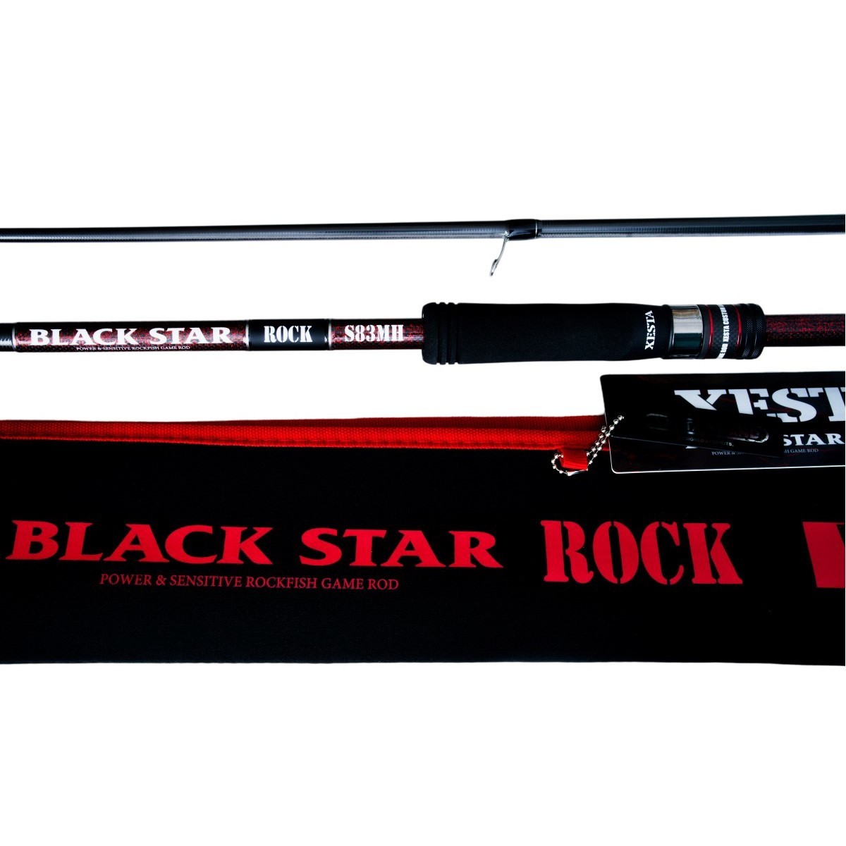 Спиннинг Xesta Black Star Rock S83MH 253 см 10 - 35 гр  Versatile Multi Rocker  XBSR-S83MH — характеристики,
	                                    особенности конструкции