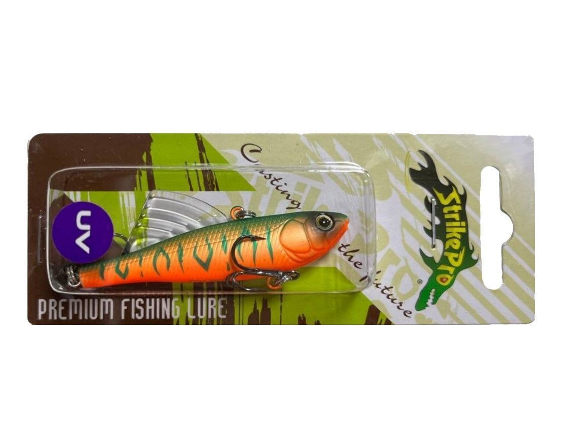 Воблер Strike Pro Tornado Vibe 65 GC06S Orange Mat Tiger 14,5 гр   EG-204A-UV#GC06S — крупный план
	                                    2