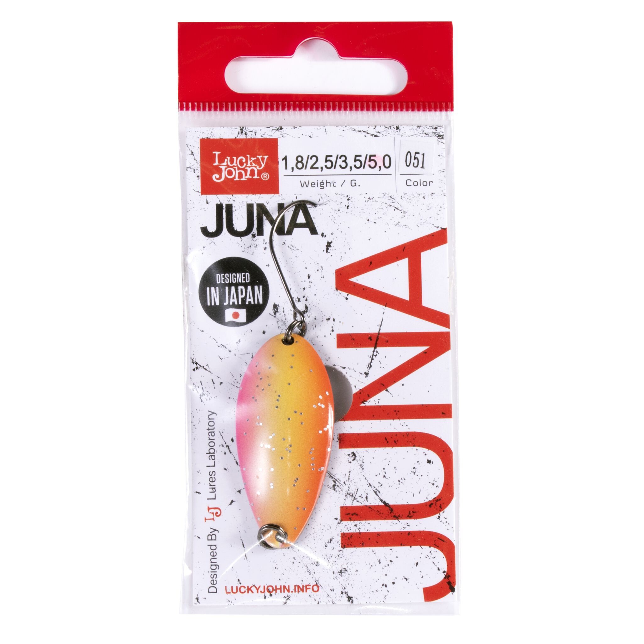 Колеблющаяся Блесна Lucky John Juna 5 гр 39 мм 051   LJJU50-051 — крупный план
	                                    2