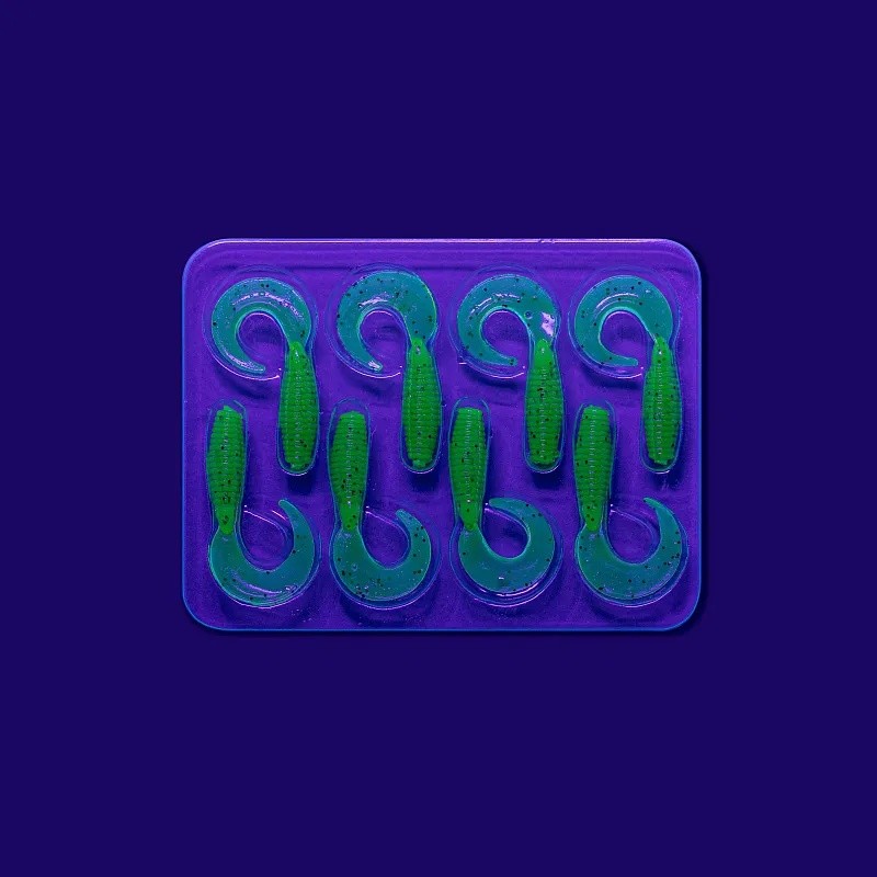 Силиконовая приманка CF Angry Spin 1 25 мм 8 шт 10   20-25-10-6 — крупный план
	                                    2