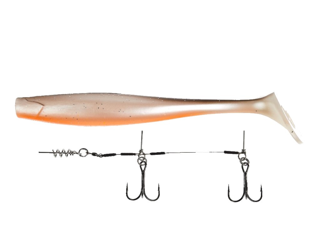 Силиконовая приманка Lucky John Kubira Swim Shad 9.0in 230 мм 1 шт PG18 3D BBS Series + Stinger L  140433SET-PG18 — характеристики,
	                                    особенности конструкции