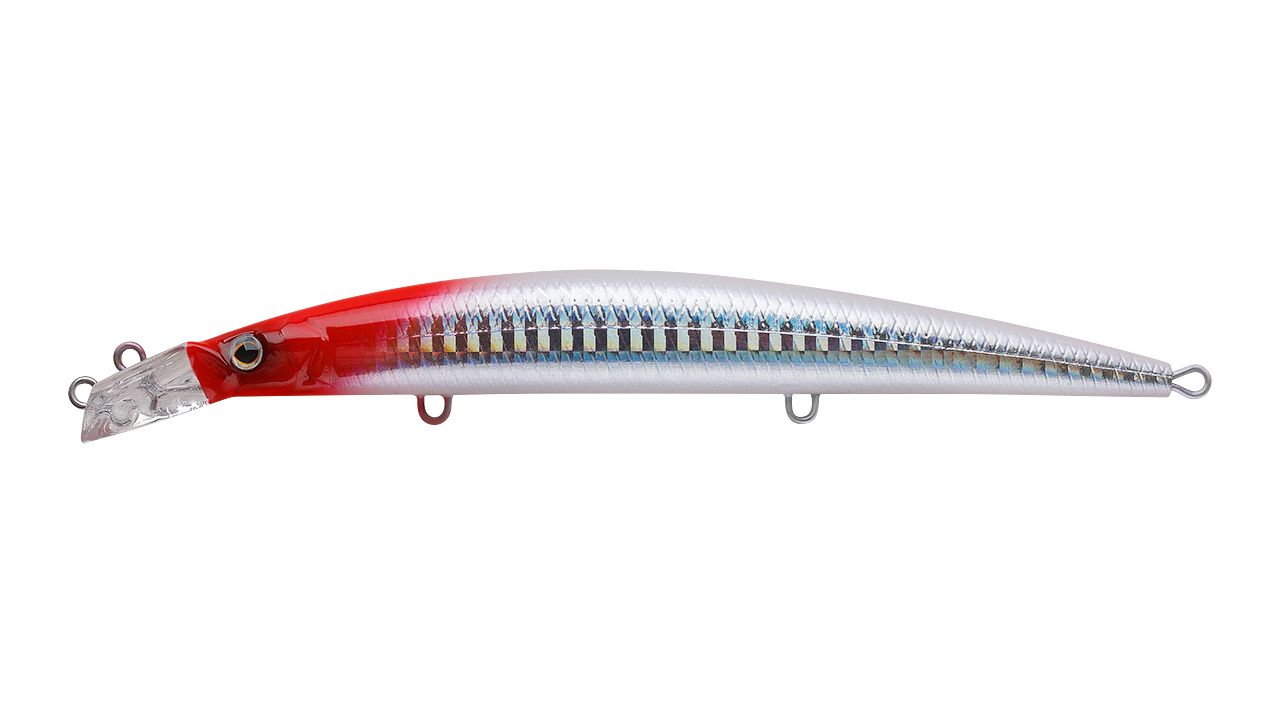 Воблер Strike Pro Top Water Minnow 130 022PPP-713 Redhead Silver 15 гр   JL-158F#022PPP-713 — характеристики,
	                                    особенности конструкции