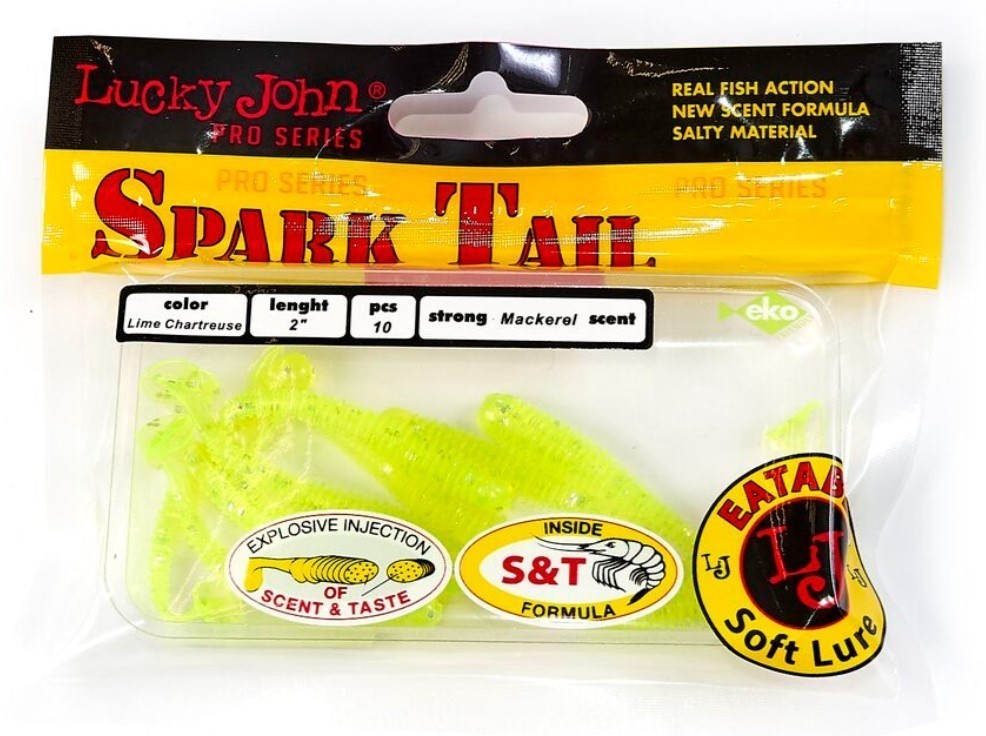 Силиконовая приманка Lucky John Spark Tail 2.0in 50 мм 5 шт 071 Pro Series  140166-071 — крупный план
	                                    2