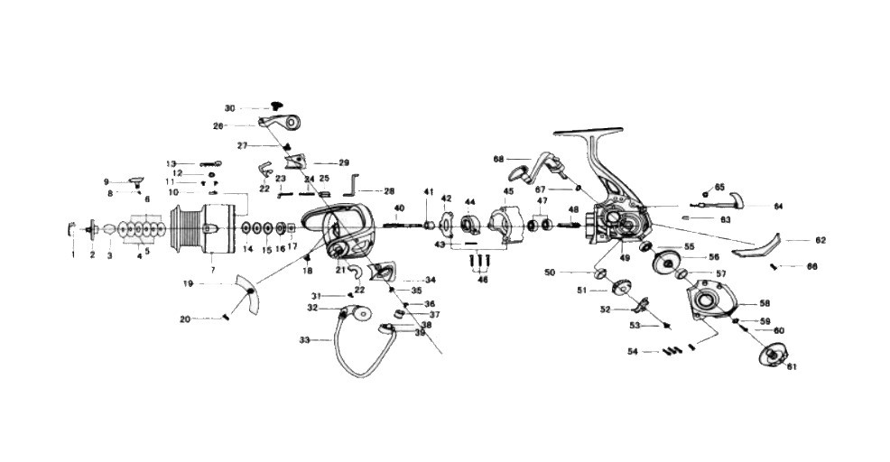 Катушка Kosadaka Scorp 2000S  16  SRP2000S — крупный план
	                                    2