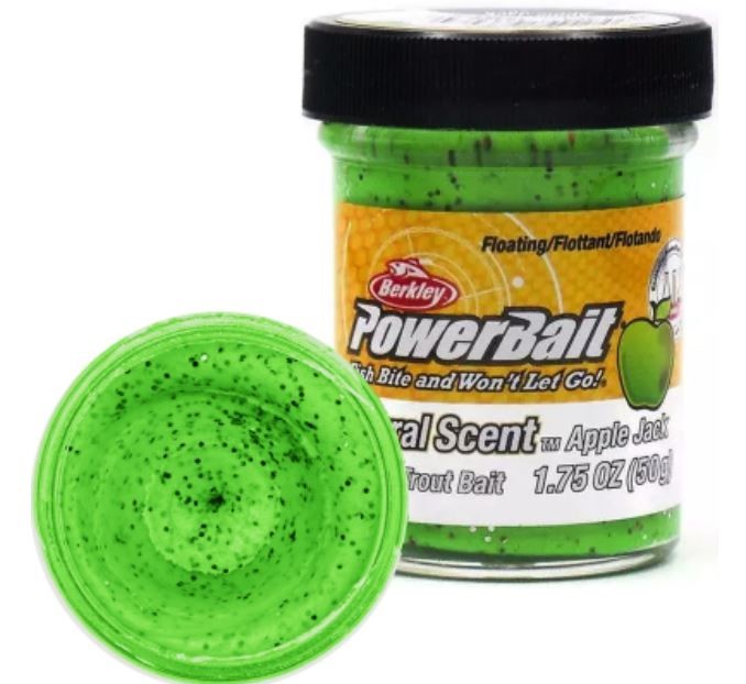 Паста Berkley PowerBait Natural Scent Glitter Trout Bait Fruits  50 мл  Apple Jack   1525275 — крупный план
	                                    1