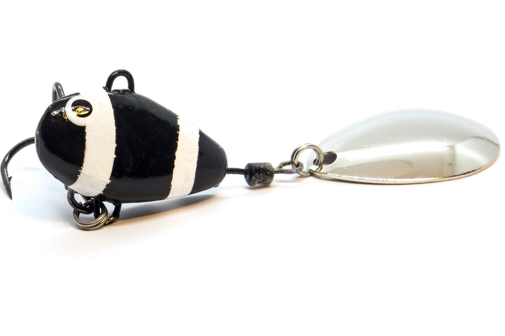 Тейл-спиннер UF Studio Hurricane 21 21 гр 65 мм Zebra   H21Z — характеристики,  особенности конструкции